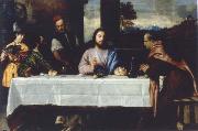 TIZIANO Vecellio The meal in Emmaus USA oil painting artist